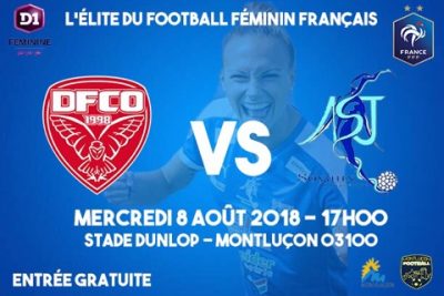 Affiche match Dijon-Soyaux D1 féminines stade dunlop